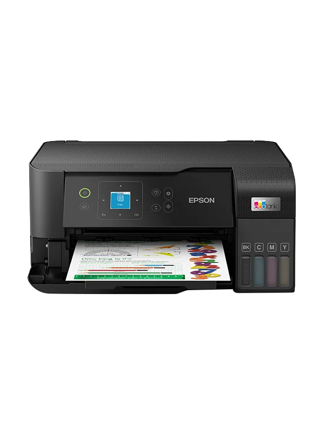 Premium 3-in-1 Ink Tank Printer High-Speed A4 Wireless Photo Printing (Black) gmenu