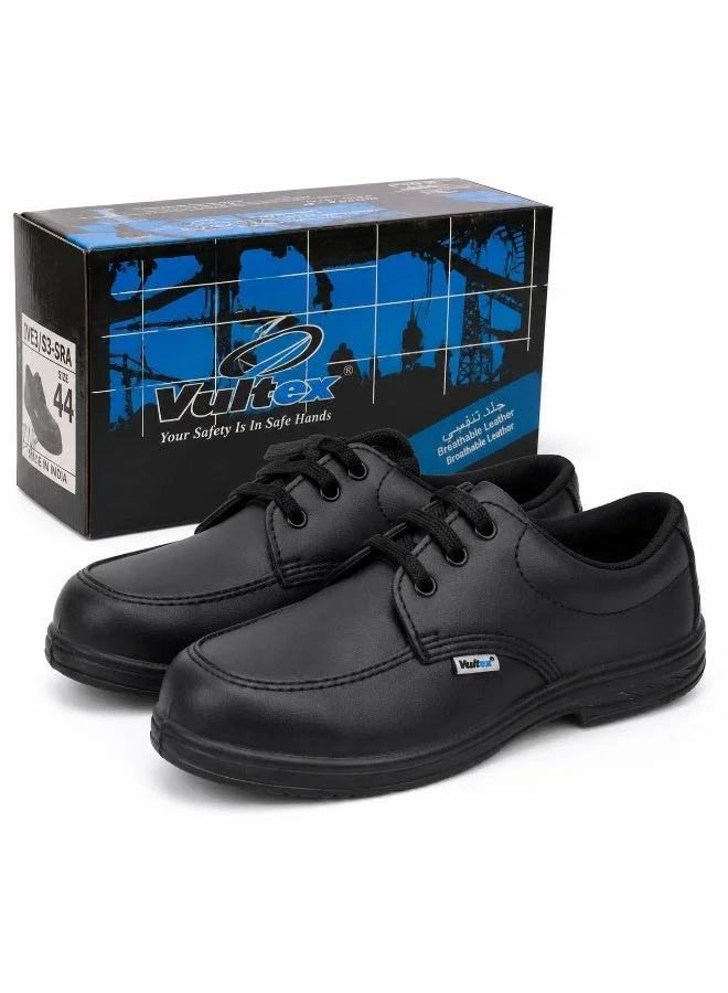 Vaultex Men¡¯s Safety Shoes S3 SRA Industrial Work Footwear (Black, 44) a6y7n