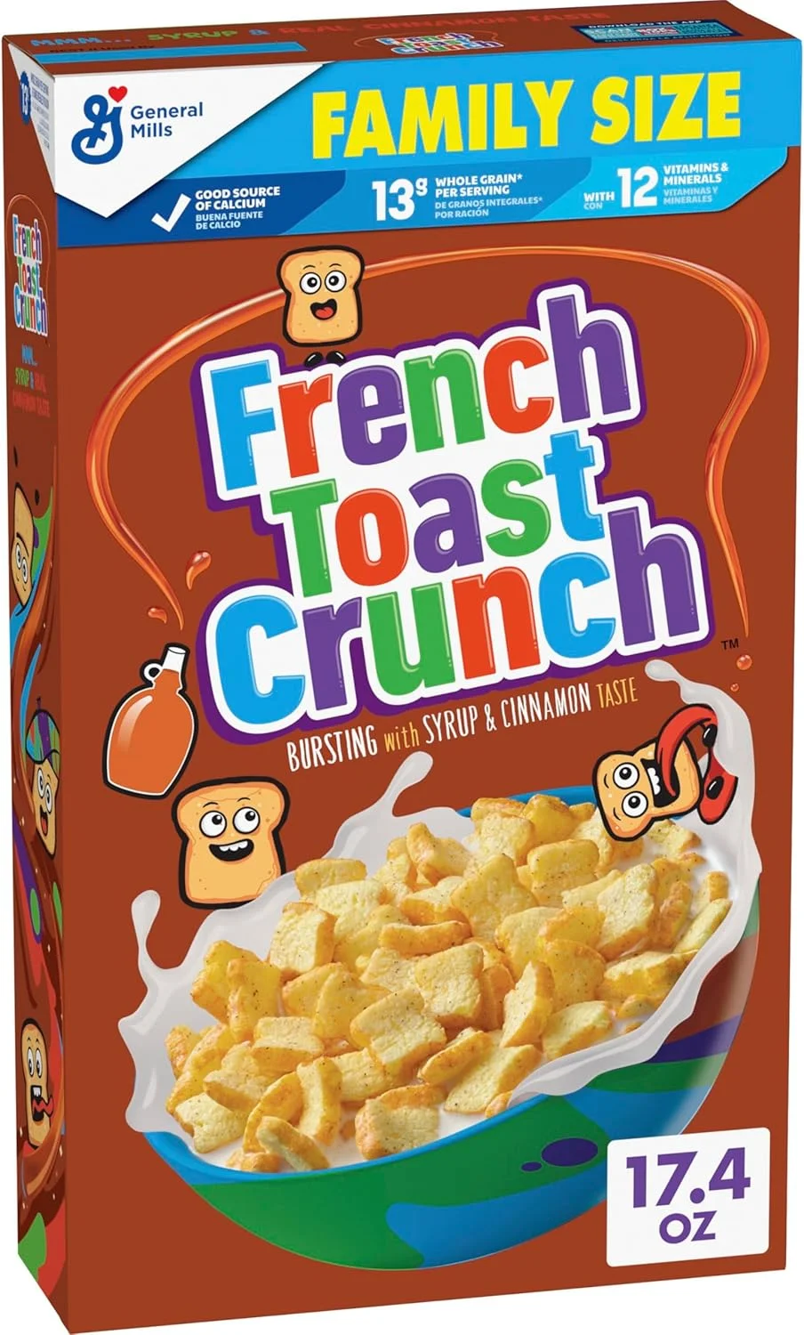 Cinnamon Toast Crunch French Toast Breakfast Cereal (Family Size, 500 g) o155r