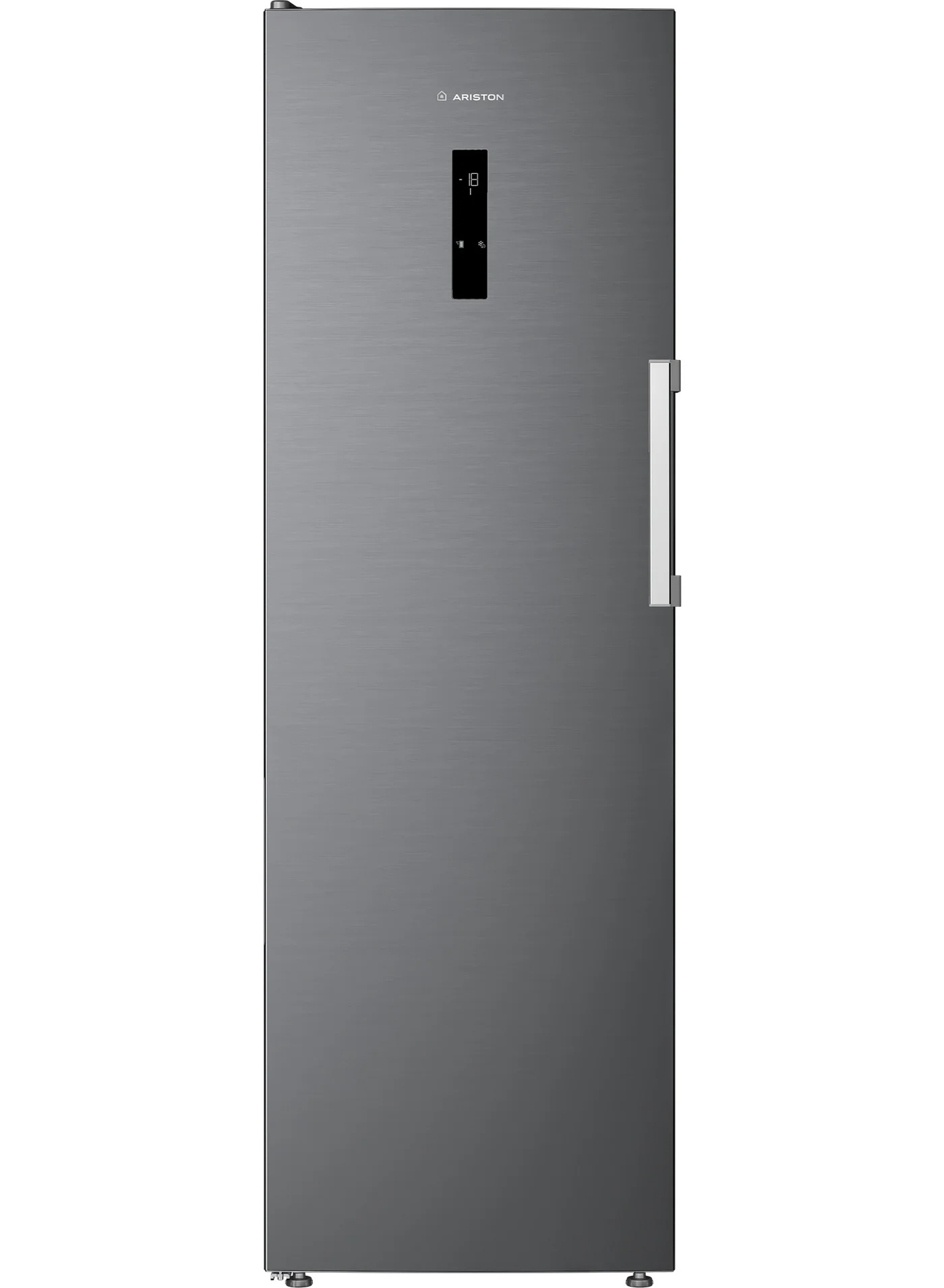Ariston Freestanding Upright Freezer with No Frost Technology and ProSmart Inverter Compressor (Titanium Inox, 286 L) pwmp9