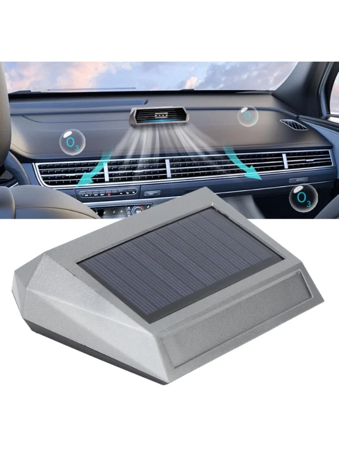 KOWVOWZ Solar Powered Car Air Purifier Intelligent Ozone Deodorizer for Odor Removal (Compact, 1 Unit) zmj6j