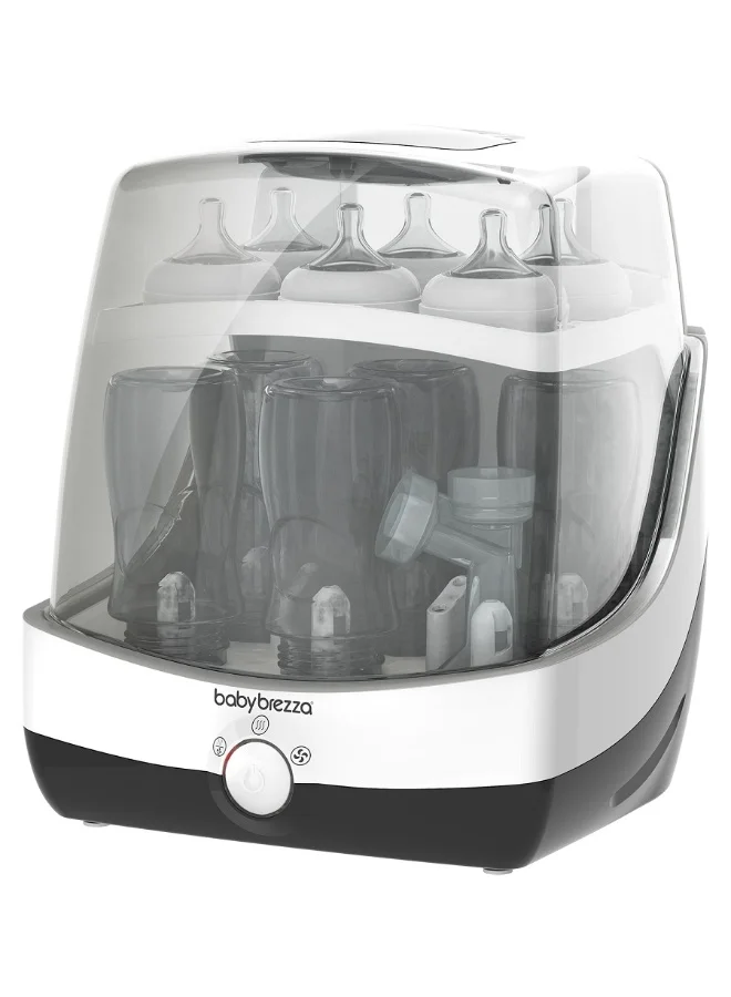 Premium Electric Steam Sterilizer and Dryer for Baby Accessories (Universal Compatibility, 10-Minute Cycle) q4mu9