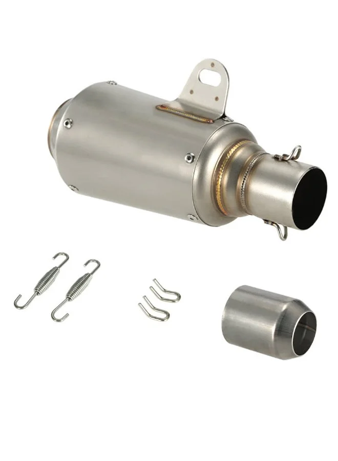 MUNTAQI Universal Motorcycle ATV Exhaust Pipe Muffler (51mm, Stainless Steel) zsg4v