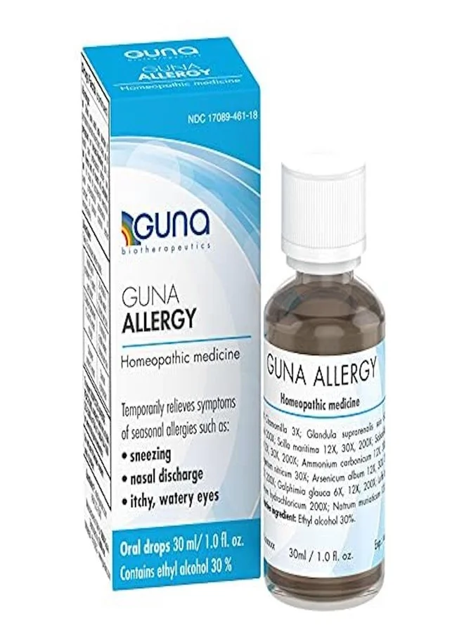 Guna Allergy Relief Homeopathic Oral Drops Multi-Symptom Support (30 mL) m5bsw
