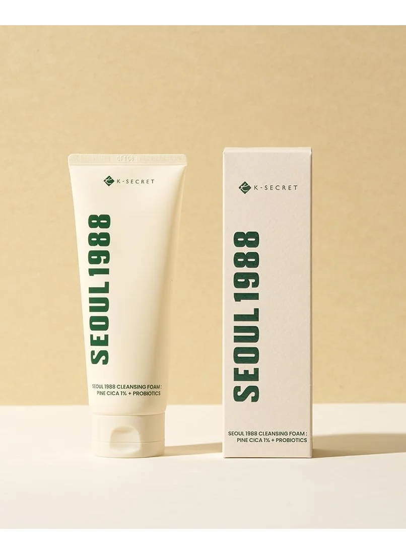 K-SECRET SEOUL 1988 Cleansing Foam with Pine Cica and Probiotics (150 mL) u4anp