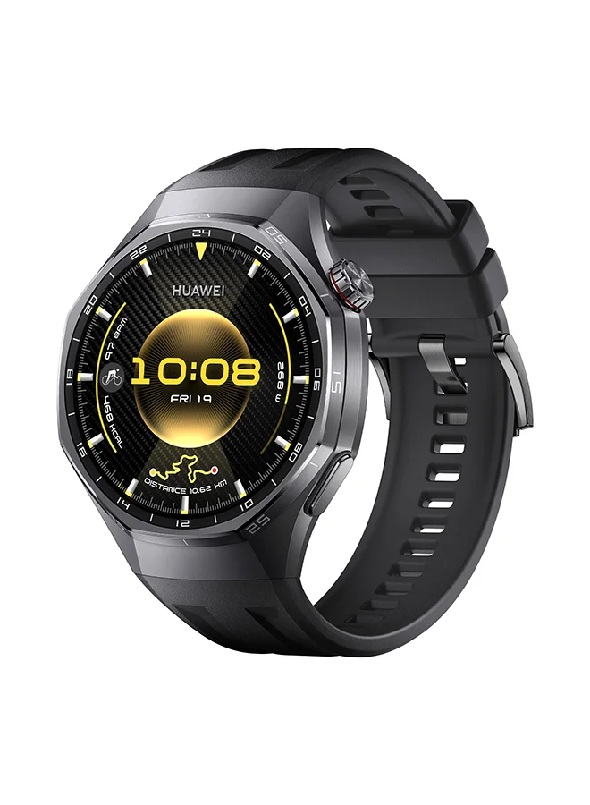 Smart GT 6 Pro Smartwatch (46mm, Black) Premium Fitness Tracker with Heart Rate Monitor and GPS for iOS and Android q7iaq