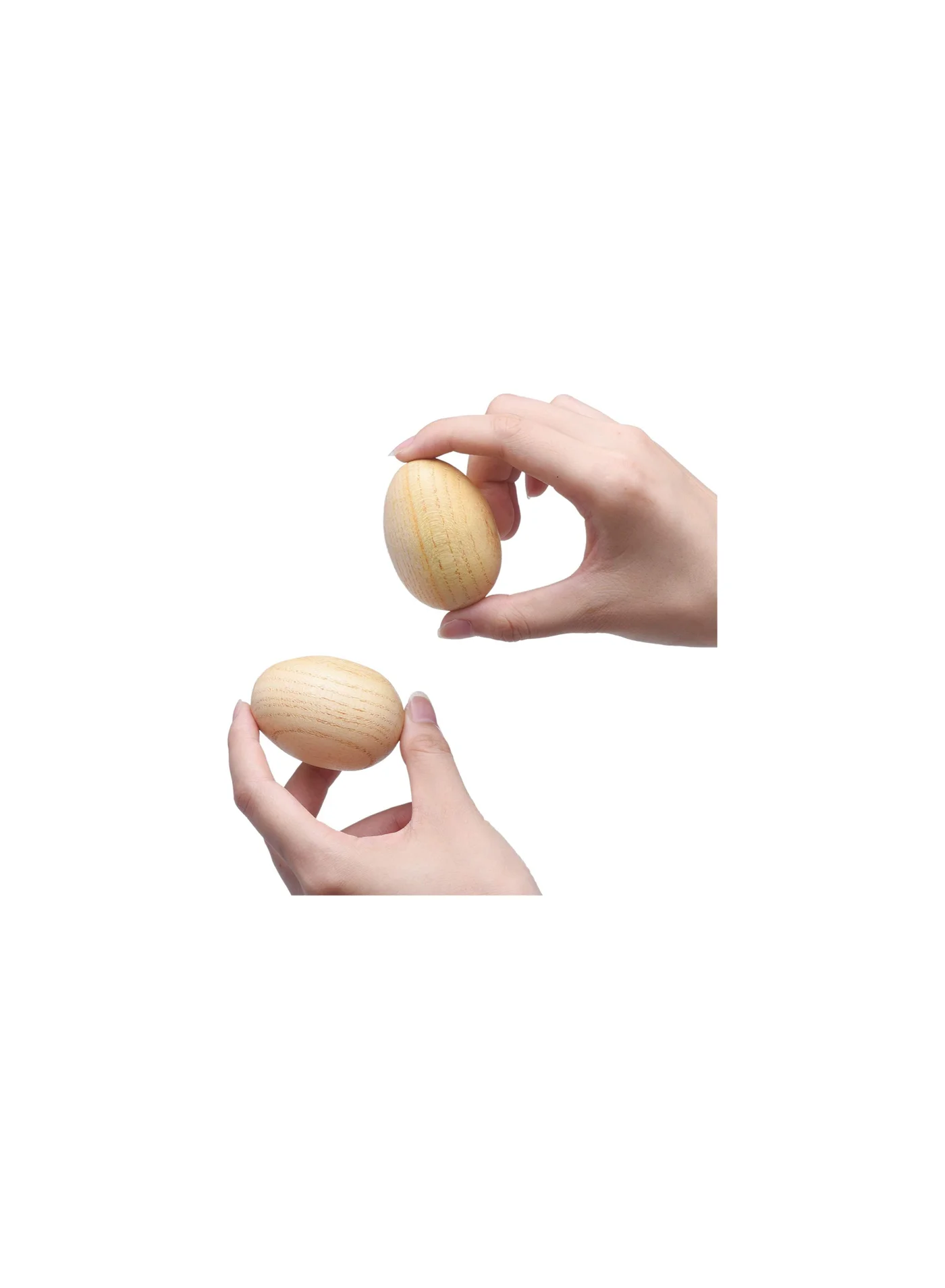 Megarya Natural Wood Egg Shaker Musical Percussion Instrument (2 Pcs Set, Beech Wood) 3g2cv