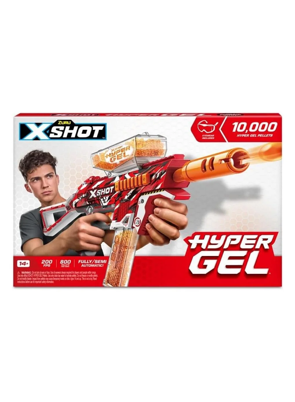X-Shot Hyper Gel Sub Machine Blaster Premium Outdoor Activity Toy (Medium) 3mmcy