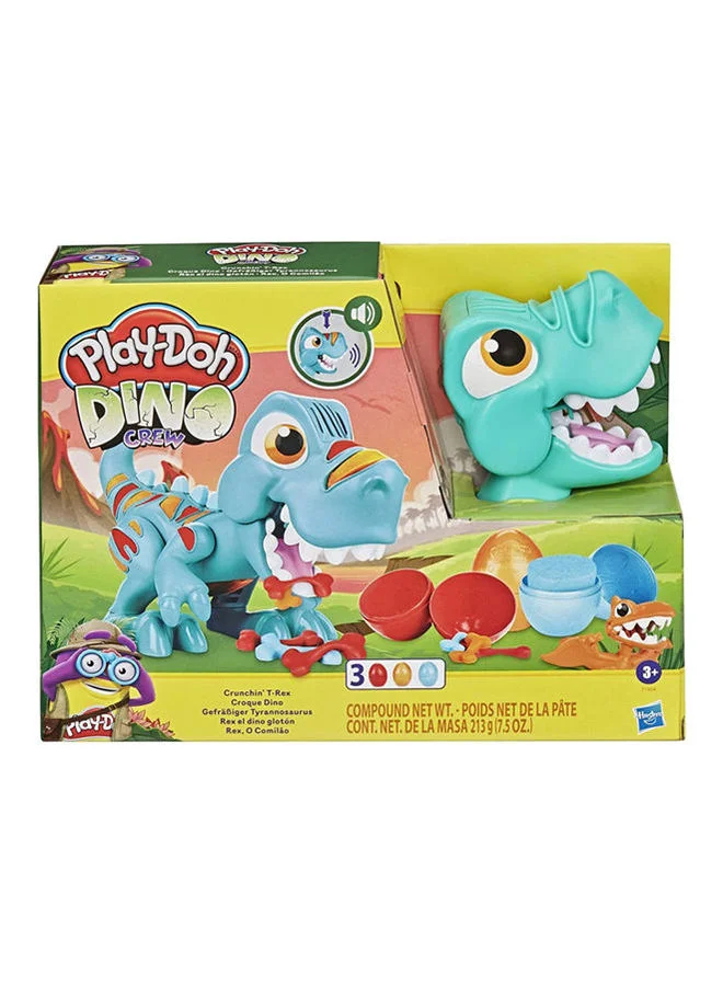 Dino Crew Crunchin T-Rex Interactive Play Set With Sound Effects And 3 Modeling Compound Eggs (210 g) hz0e3