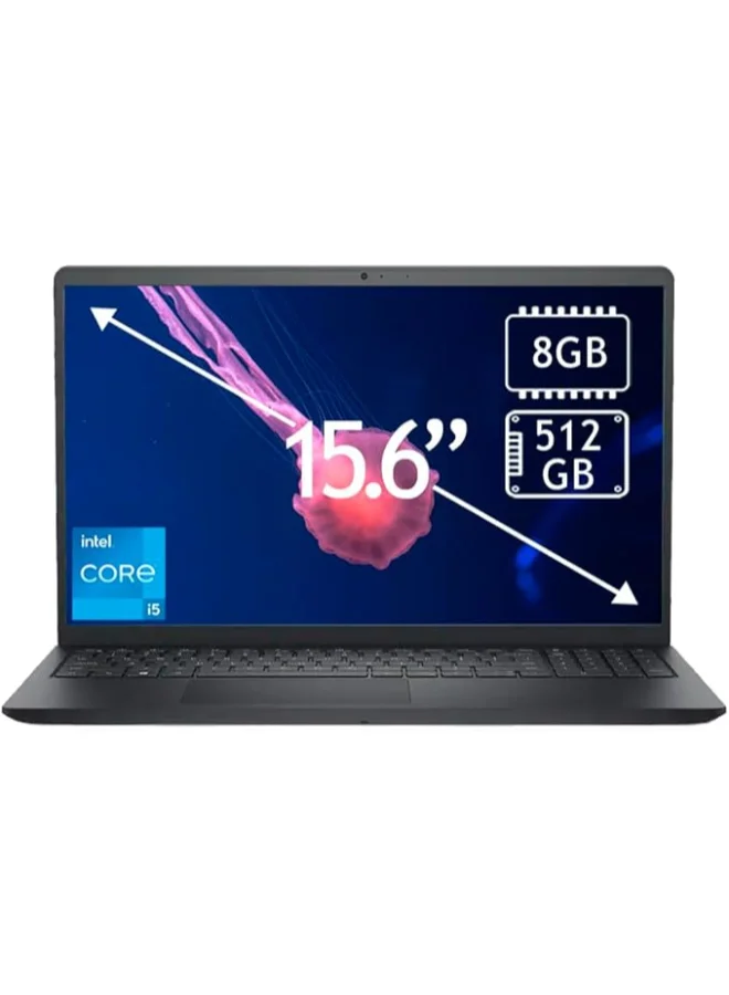 Premium 15.6-inch Touchscreen Laptop, Intel Core i5-1334U, 8GB RAM, 512GB SSD, Windows 11, Carbon Black (15.6 inch) gzis6