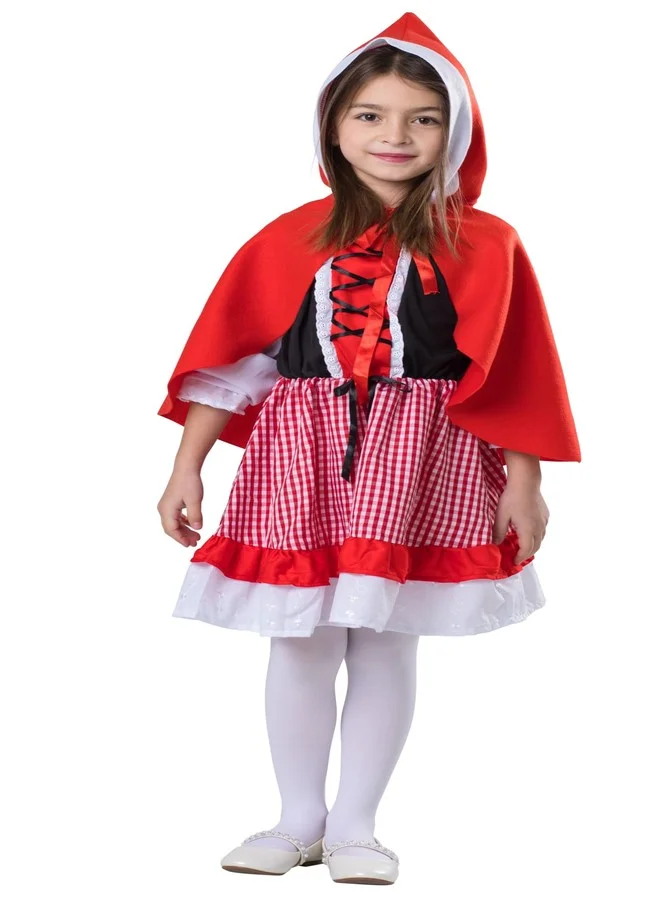 Classic Red Riding Hood Costume Set for Girls (Red, Kids) 9t1r4