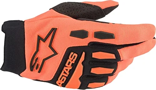 Full Bore Off-Road Racing Gloves Breathable Mesh Protective Gear (Orange/Black, 2XL) bu6z8