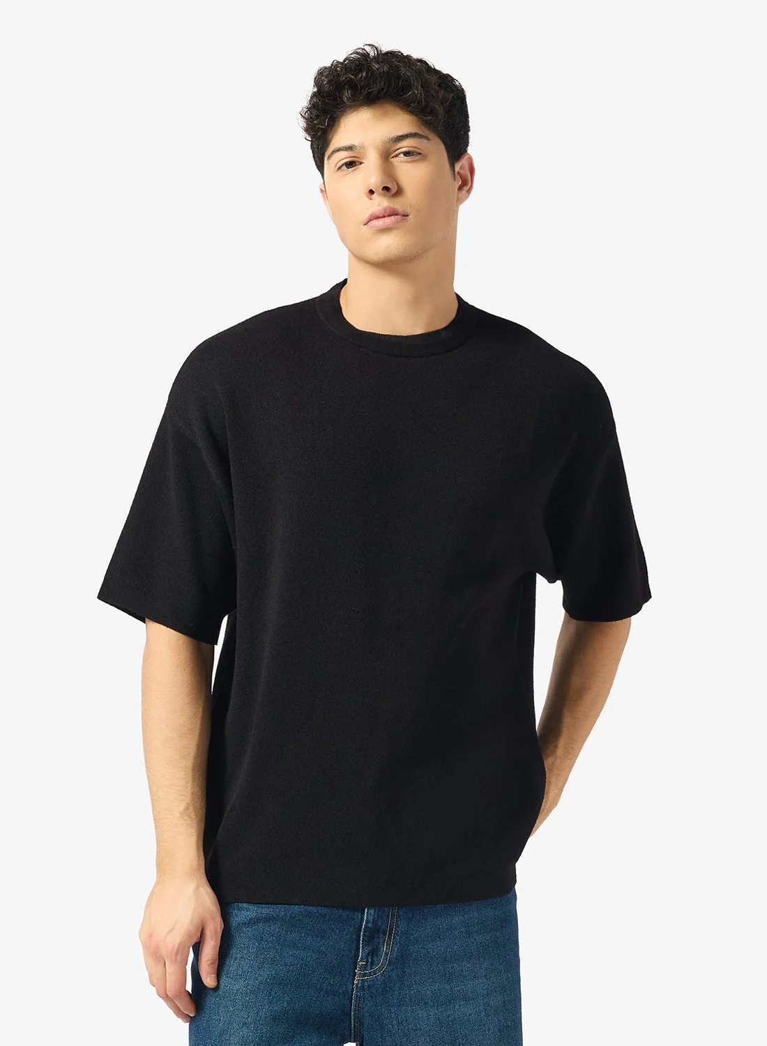 JACK & JONES Casual Regular Fit Crew Neck T-Shirt Premium Cotton Everyday Essential (Solid, Medium) 0tqd4