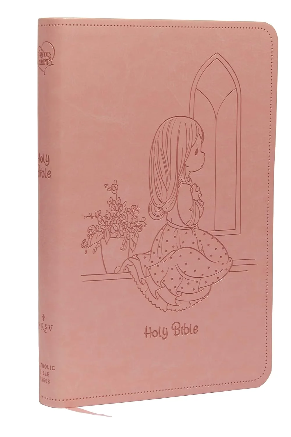 Precious Moments Holy Bible Comfort Print Edition (Pink, Leathersoft Cover) 1krvk