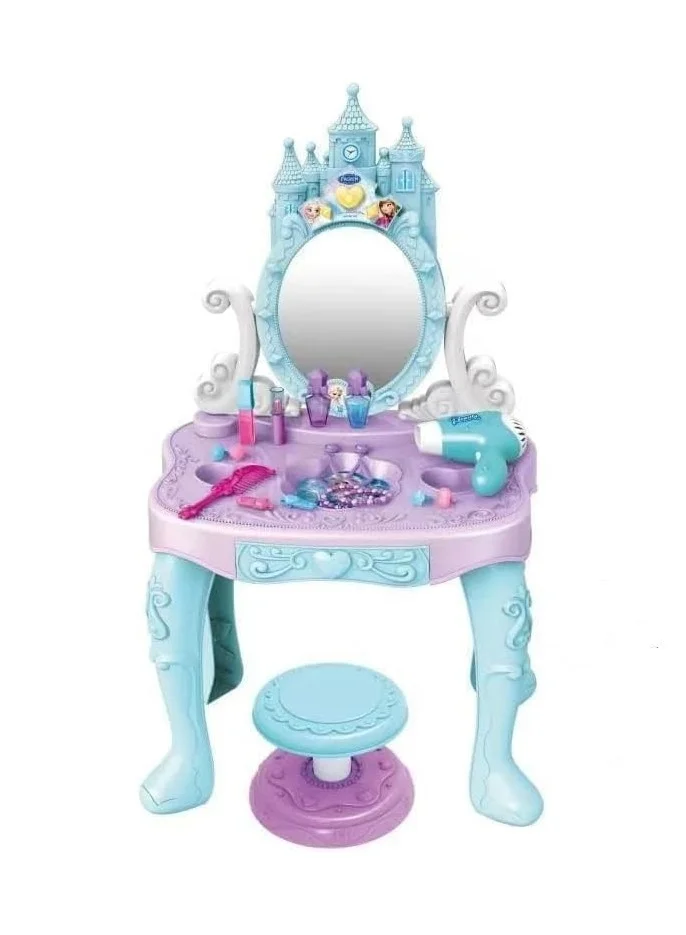 Nano Classic Kids Makeup Vanity Set with Mirror and Chair (Premium Play Activity Station for Girls) e2ys6