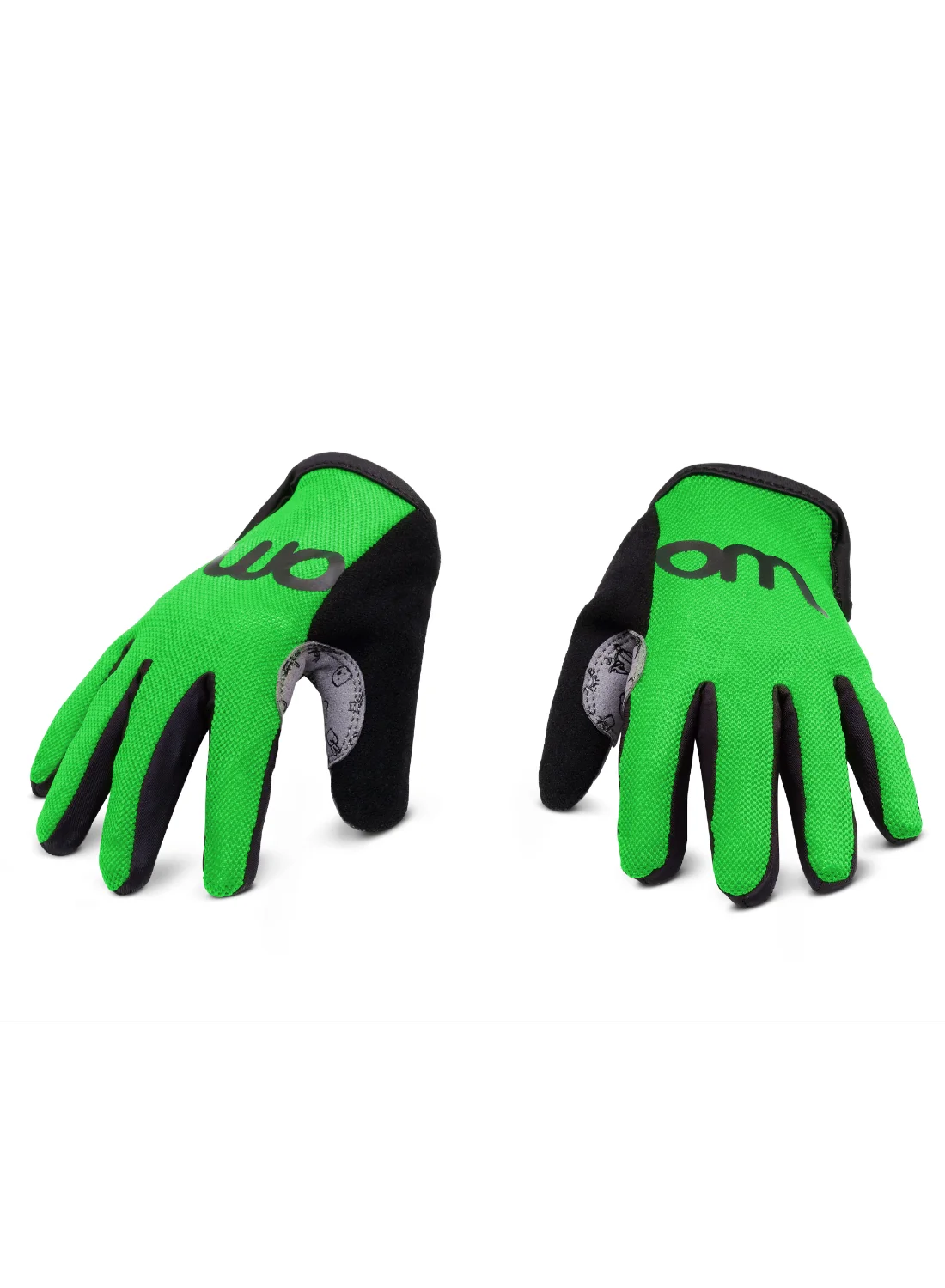 Premium Kids Cycling Gloves Breathable Mesh Padded Palm Protection for Youth (Green, Size 7) slpls