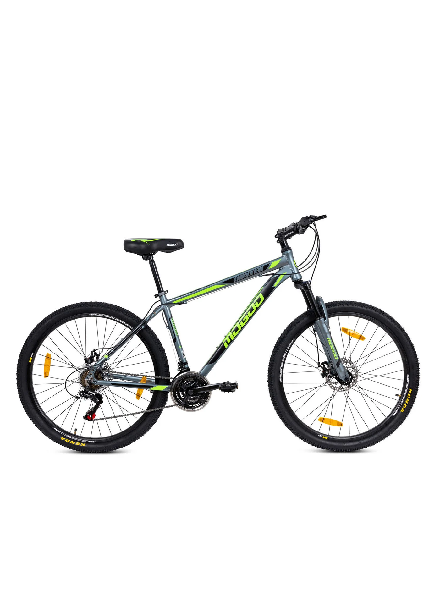 Mogoo Boxter Mountain Bike 27.5-Inch Alloy Frame 21-Speed Professional Trail Bicycle (Grey, 27.5-Inch) hiy63