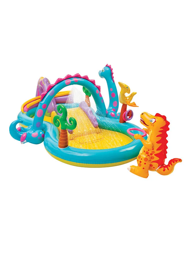 Premium Inflatable Dinosaur Play Center Outdoor Water Park (249x191cm) 40w0p