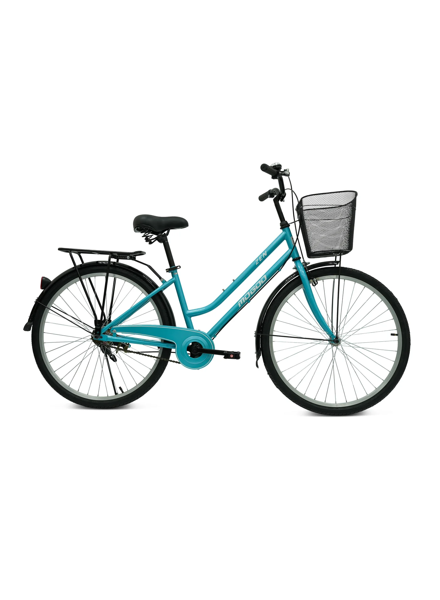 MOGOO Zen City Bike Premium Urban Commuter Bicycle with Adjustable Seat (Light Blue, 26-Inch) s86ob