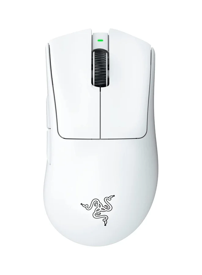 Premium Wireless Ergonomic Gaming Mouse Ultra Lightweight High-Precision Optical Sensor (White, 64g) ifqrz