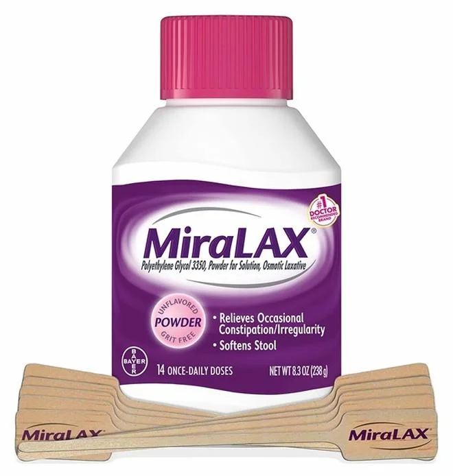 Gentle Osmotic Laxative Powder with PEG 3350 for Constipation Relief (14 Doses) y0fpk
