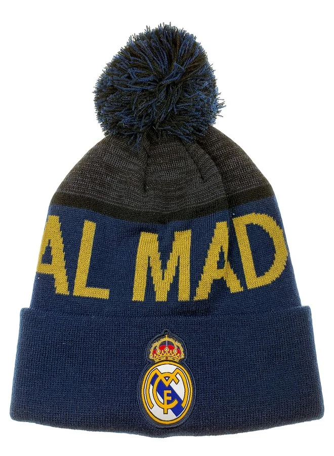 Icon Sports Football Club Cuff Pom Beanie Premium Winter Hat (Blue, One Size) 5t8by