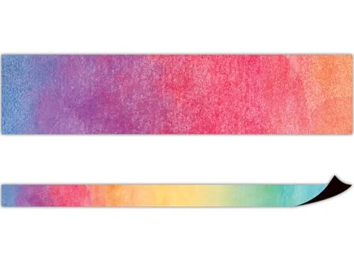 Premium Watercolor Magnetic Border Strip for Classroom Whiteboard Decoration (3.6 Meters) eg6nm