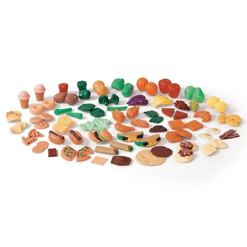 Premium Pretend Play Food Assortment Kitchen Playset (101-Piece Set) e21ev
