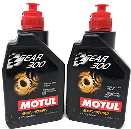 Premium Synthetic Gear and Differential Oil 75W90 (2 Liter, 2 Pack) w9i8z