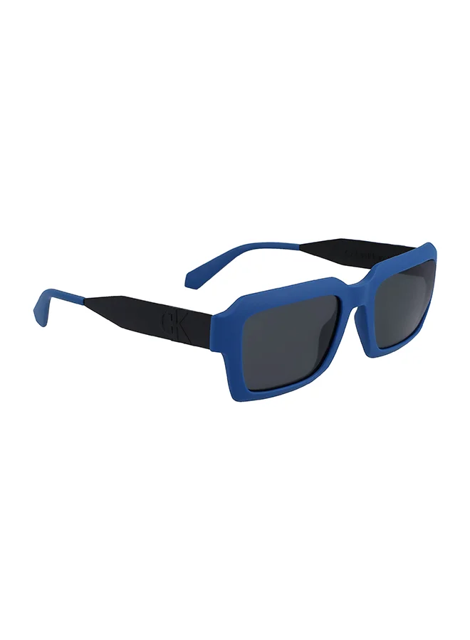 Premium Rectangular Sunglasses for Men Lightweight UV Protection Eyewear (Blue, 54 mm) tub7d