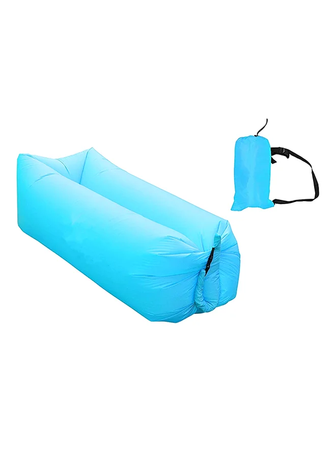 Premium Inflatable Lounger Air Sofa with Travel Bag (240x70cm) qwj68