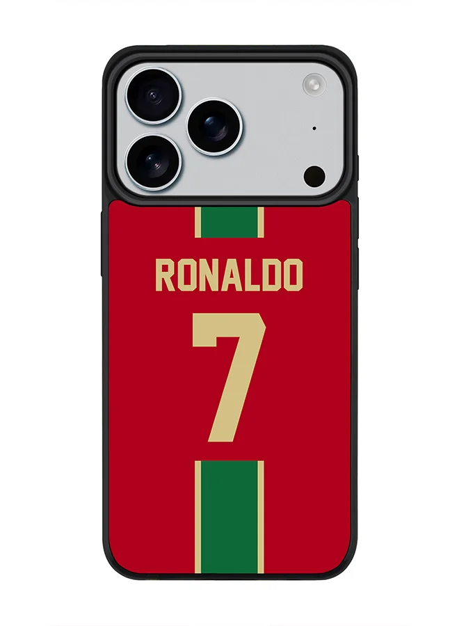 Stylizedd Magnetic Protective Case for Smartphone 17 Pro, Slim Polycarbonate Cover with Football Portugal Design (1 Piece) 6jnuz