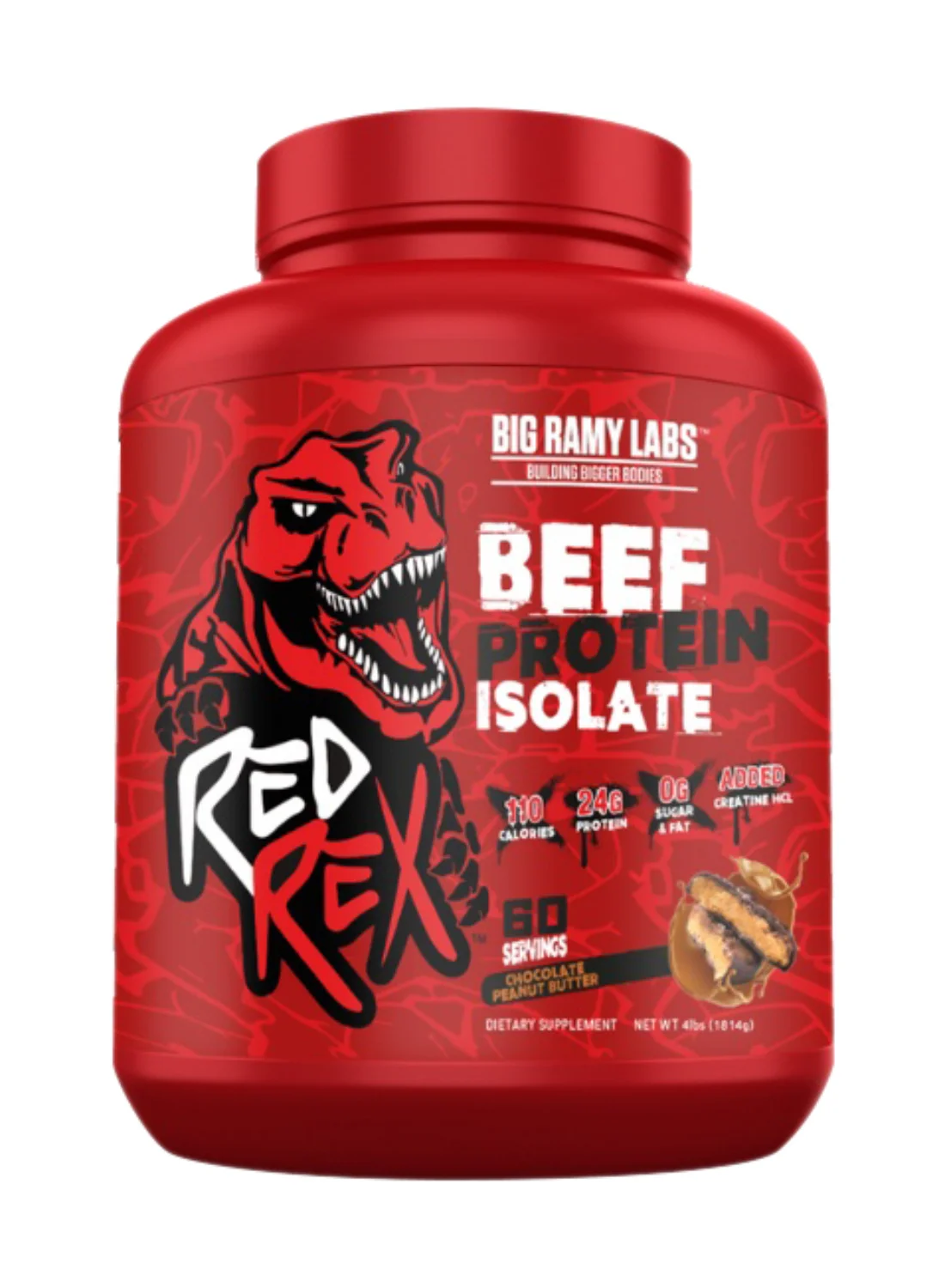 RED REX Beef Protein Isolate Powder Chocolate Peanut Butter Flavor (1.81kg) ovky1
