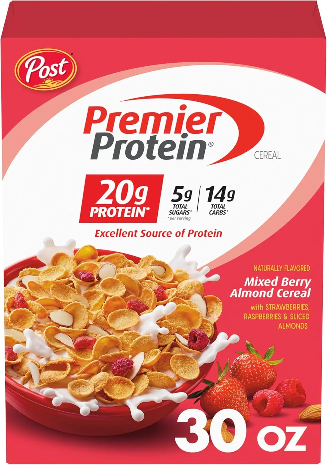 Mixed Berry Almond High Protein Cereal (Premium Breakfast Granola, 850 g) 5gezt