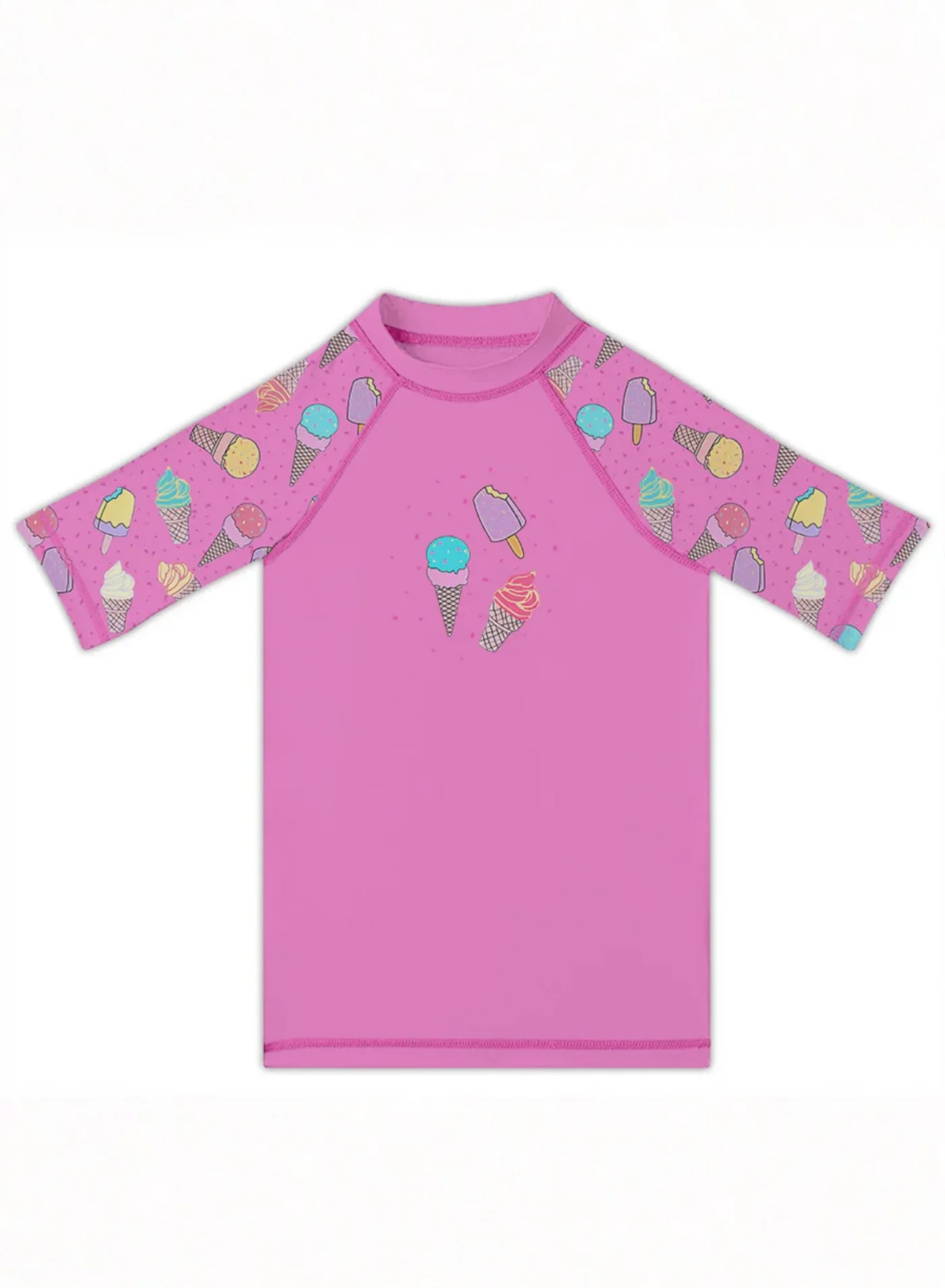 Slipstop Junior Rashguard Premium UV Protection Swim Shirt for Kids (Blue, 6-7 Years) k313e