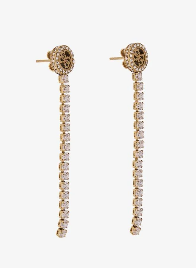 Premium Paradise Drop Earrings Elegant Gold-Tone Jewelry for Women (One Size) co8lg