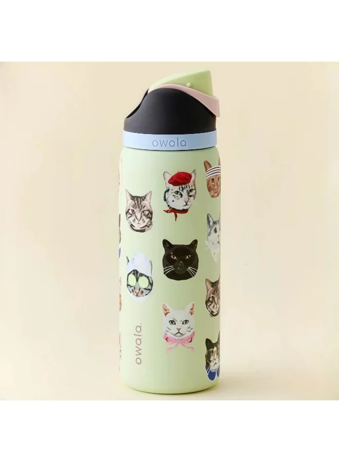 Premium Insulated Stainless Steel Water Bottle with Straw for Sports and Travel (950 mL) a9cof