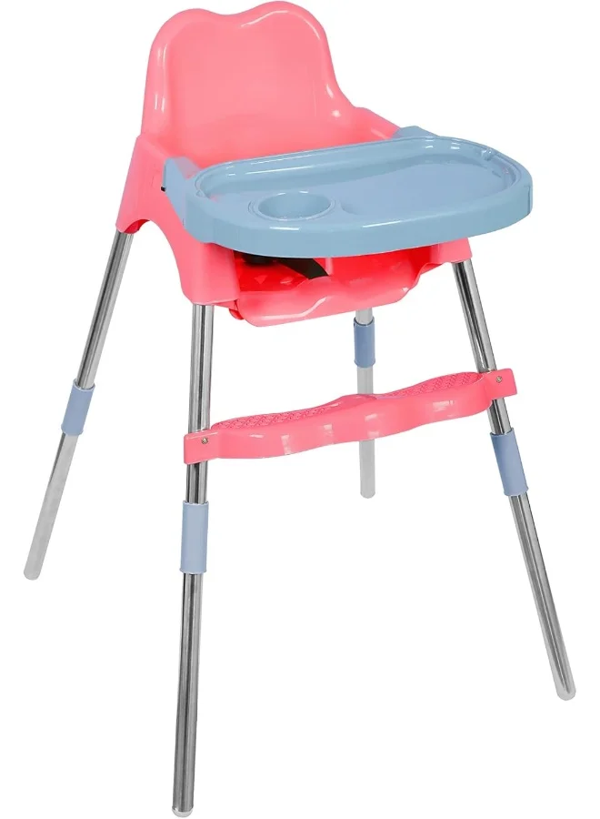 Esqube Bobo Baby Feeding Chair with Tray and Foot Rest (Pink, Kids) sdys4