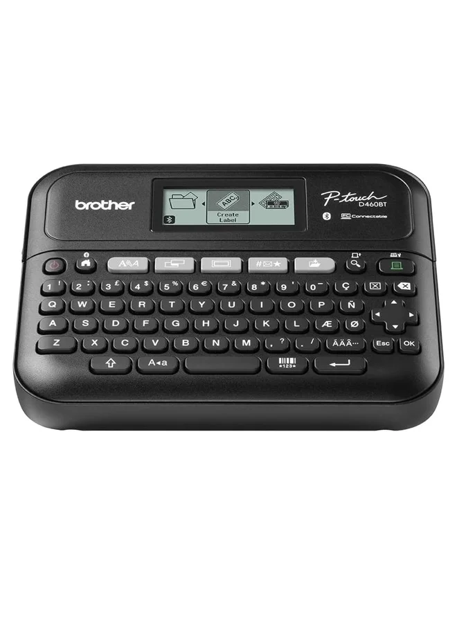 Professional Wireless Label Maker for Home and Office Use (Black, 3.5 mm to 18 mm Tape Width) tr4j1