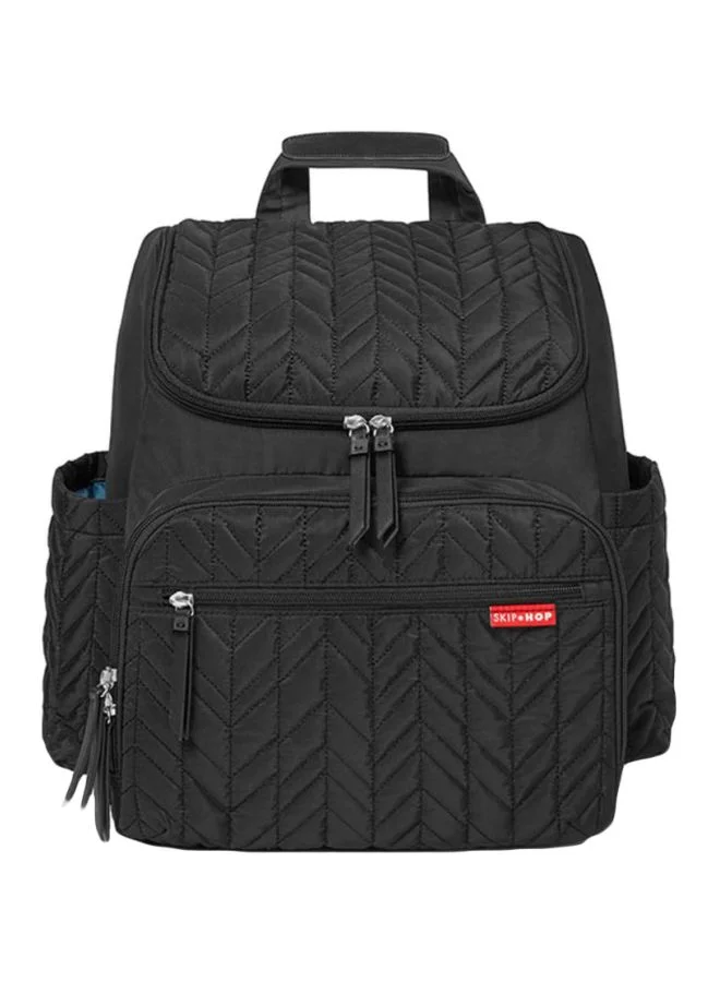 Premium Multi-Functional Diaper Backpack Travel Organizer (Jet Black, 40 cm x 20 cm x 35 cm) g1ywc