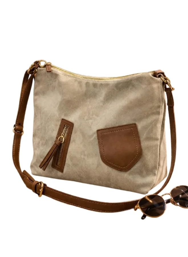 SUNSTAR Spacious Canvas Shoulder Bag Premium Durable Everyday Tote (One Size) cmhwi