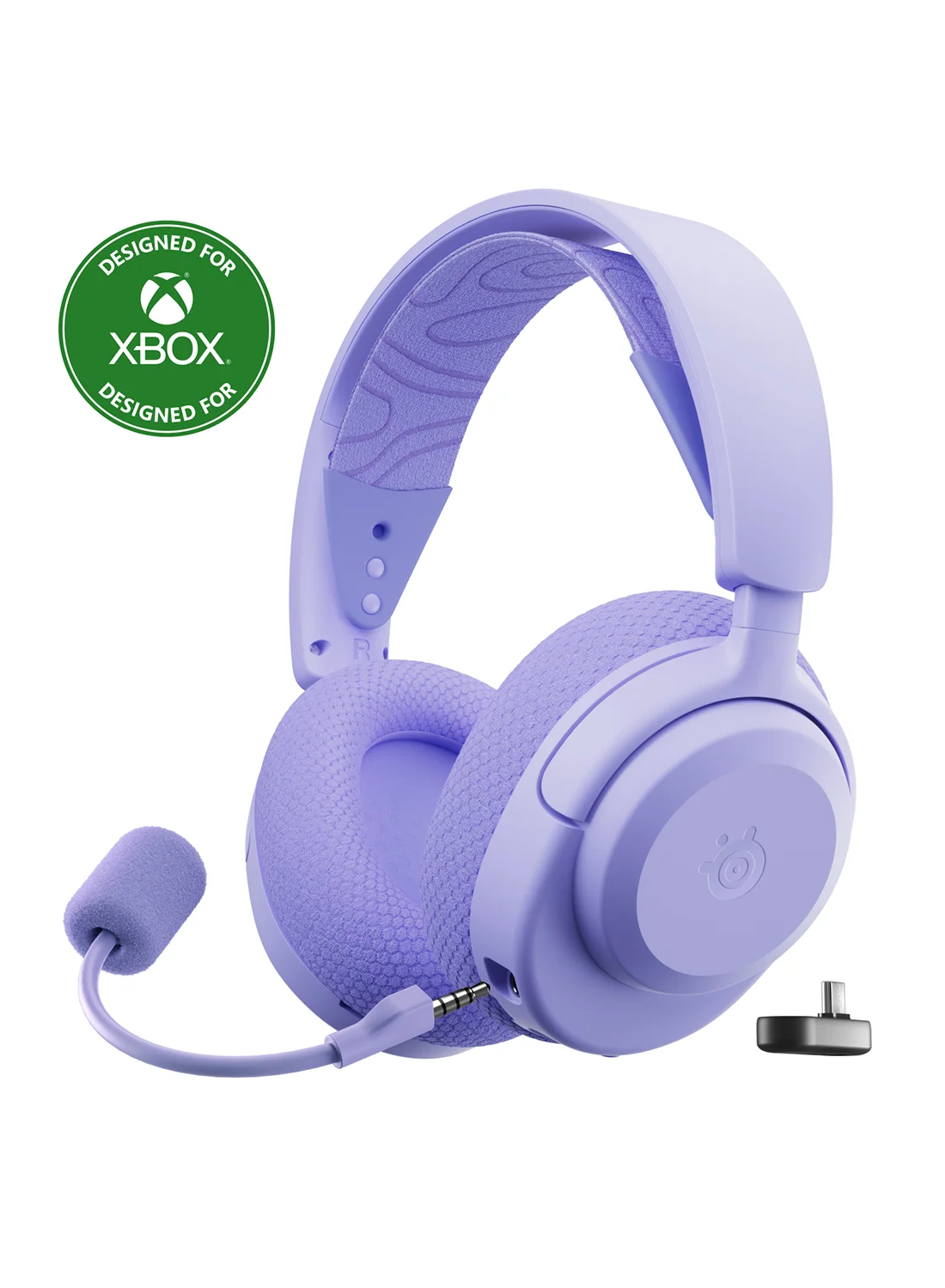 Premium Wireless Gaming Headset with Detachable Microphone and Neodymium Drivers (Lavender, Universal Compatibility) 2nzas