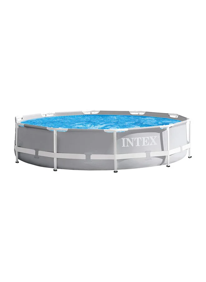 Premium Prism Frame Pool Durable PVC Above Ground Swimming Pool for Backyard (300 cm x 76 cm) dbal7