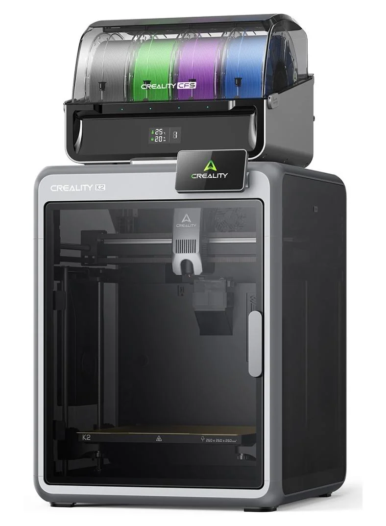 Creality 3D K2 Combo Multicolor 3D Printer with CFS 16-Color Support (Silver, 260x260x260mm) 7nf3u