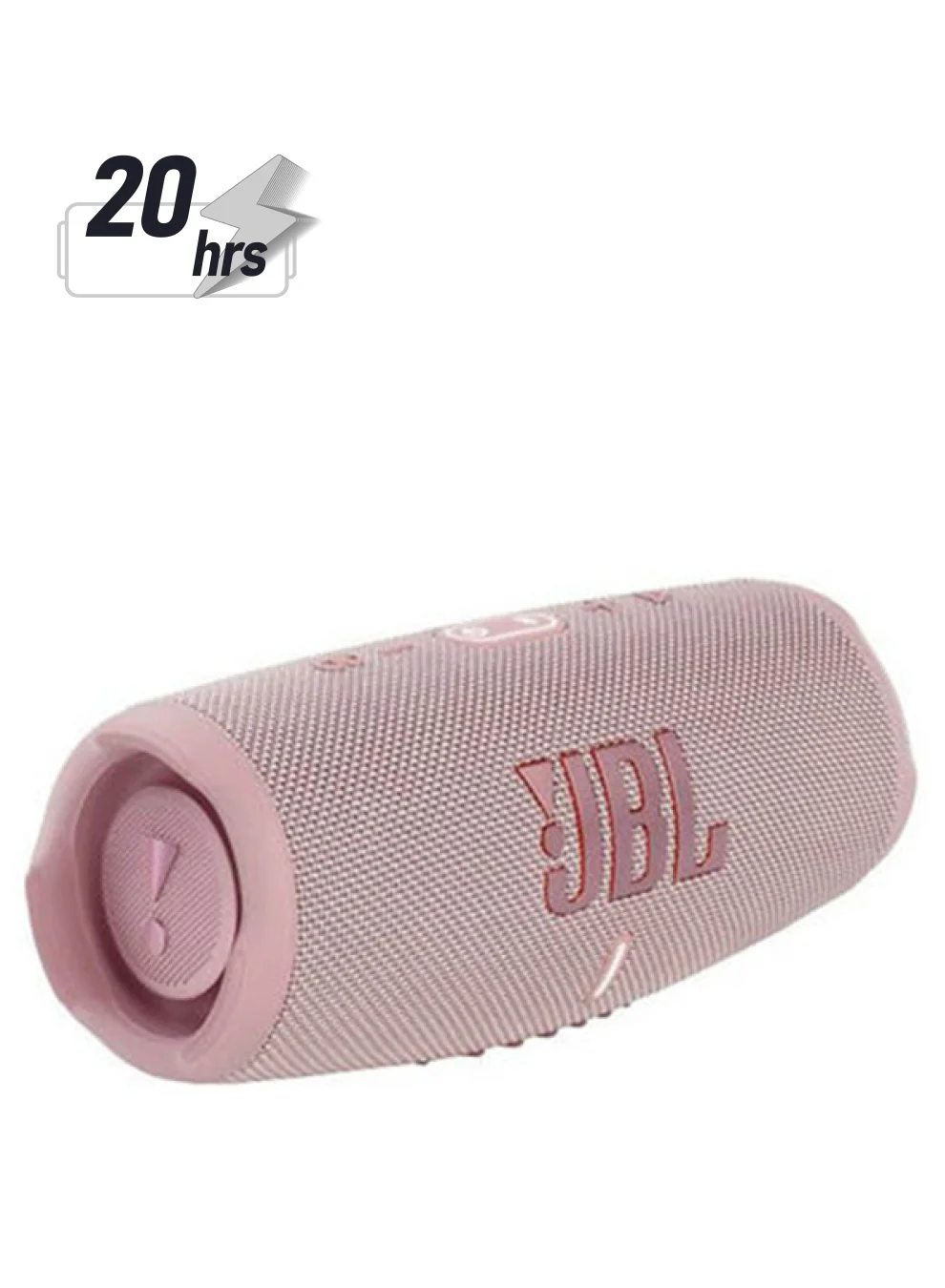 Premium Audio Portable Bluetooth Speaker with Built-in Powerbank and Dual Bass (Pink, 1 Unit) bt5s4