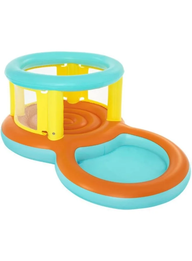 Inflatable Bouncer and Play Pool for Kids Premium Durable PVC Backyard Activity Center (239 cm x 142 cm x 102 cm) fr1fz