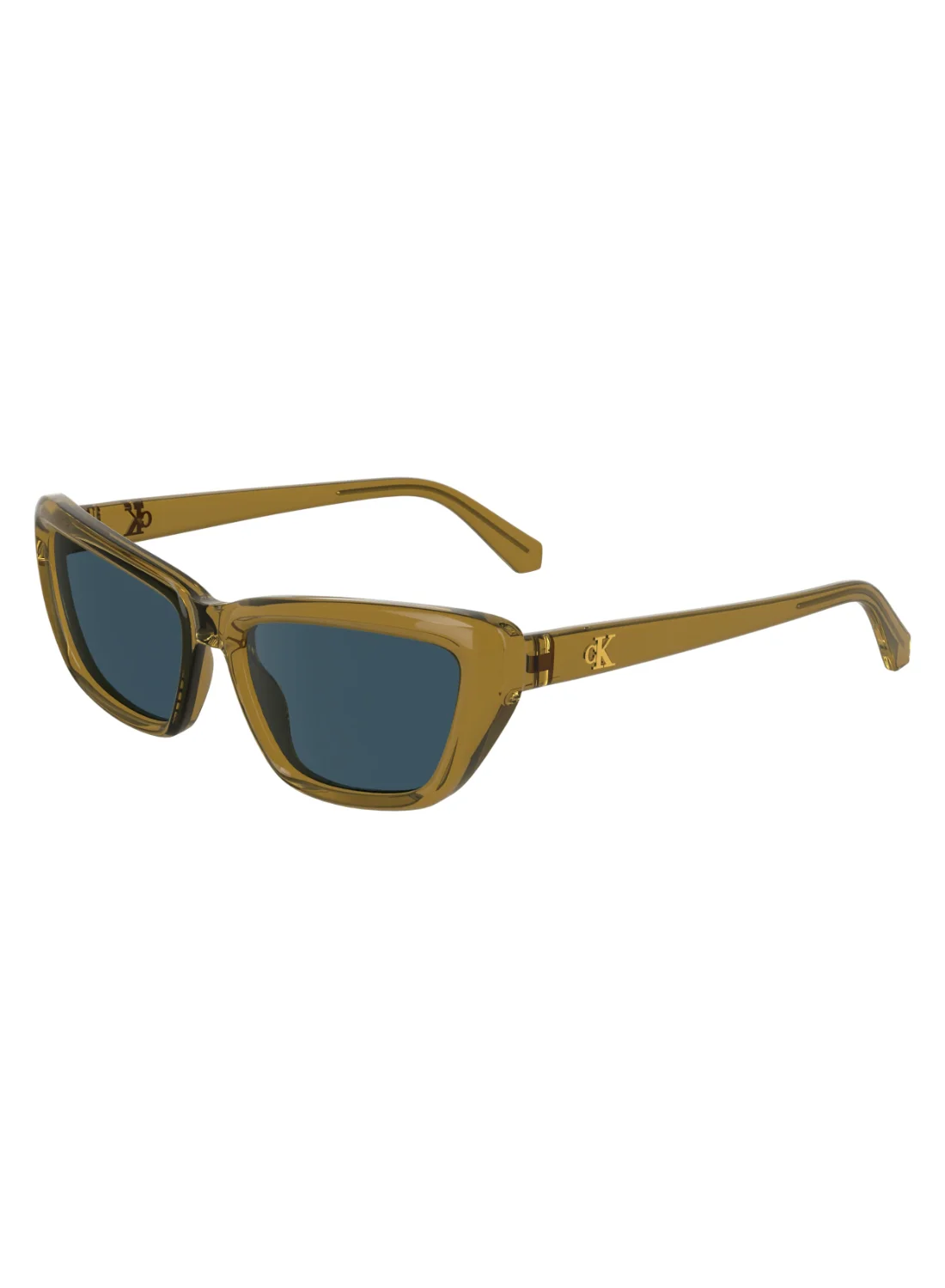 Premium Injected Bio-Material Full Rim Sunglasses for Women (Ochre, 55mm) c85py