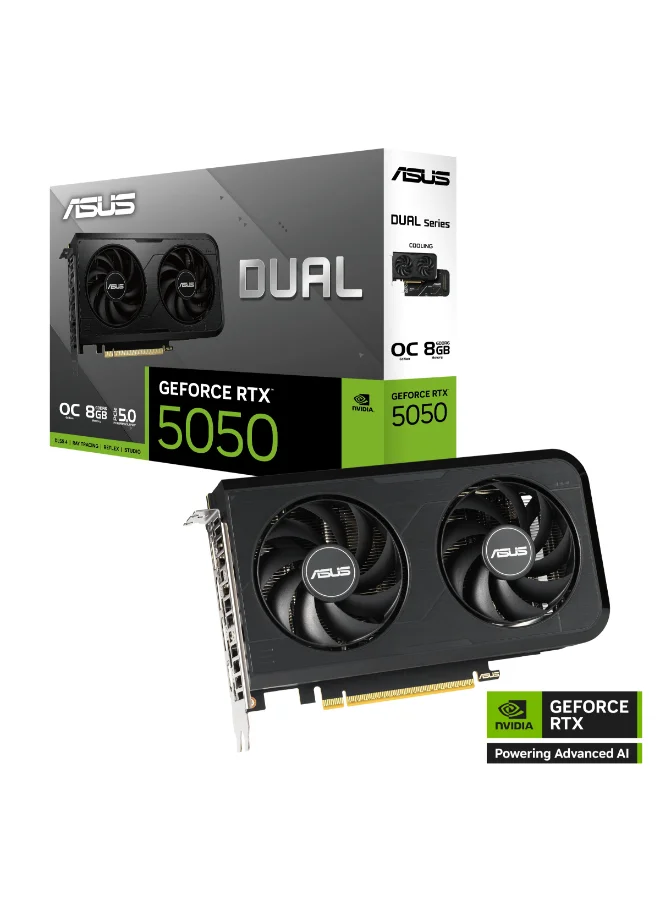 Premium Dual-Fan 8GB GDDR6 Graphics Card (PCIe 4.0, 128-Bit, Black, 8GB) gz6kk