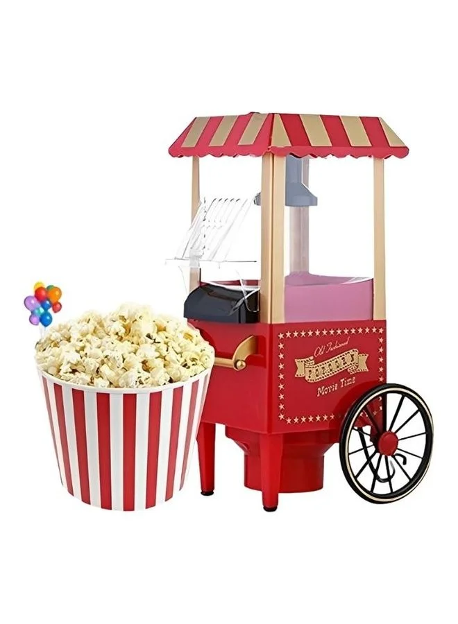 DLC Popcorn Maker Hot Air Popper Machine 1200 W (Red, Countertop) hxjw2