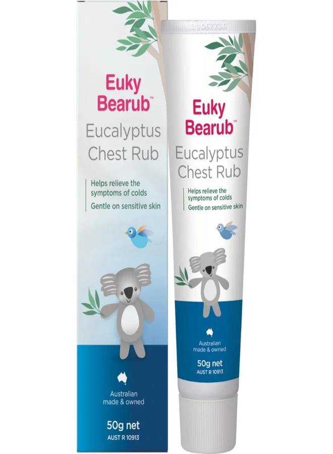 Euky Bearub Eucalyptus Chest Rub Premium Soothing Balm for Respiratory Comfort (50g) y317k